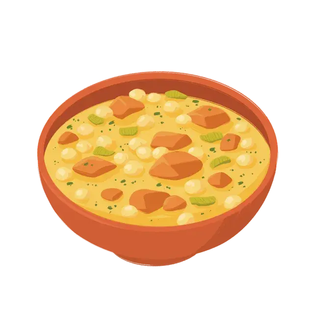 Chaudrée de pois chiches et patate douce