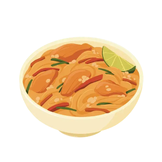 Pad thaï au poulet