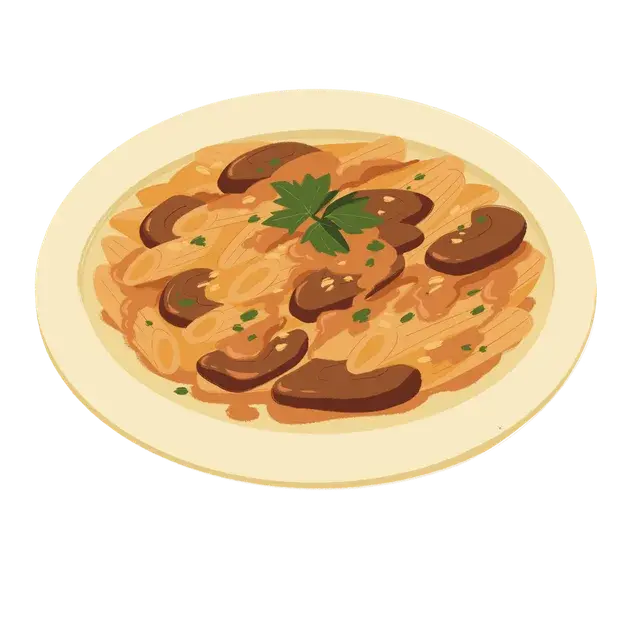 Penne aux portobellos