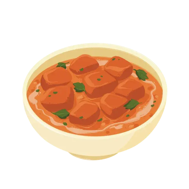 Tofu au beurre à l'indienne
